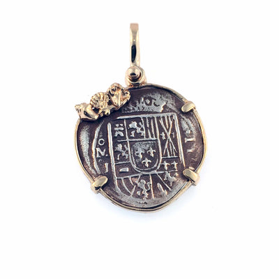 Pendant with 7/8" Replica Atocha Coin - Jewelry Store in St. Thomas | Beverly's Jewelry