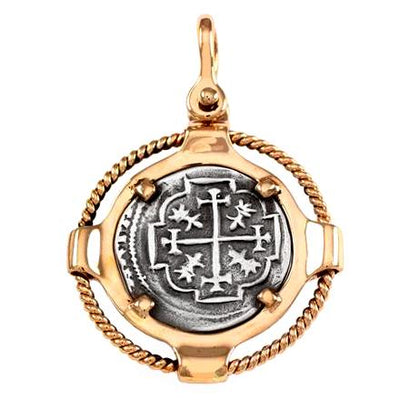 Pendant with 1 1/2" Replica Atocha Coin - Jewelry Store in St. Thomas | Beverly's Jewelry