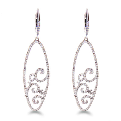 Diamond Dangling Earrings - Jewelry Store in St. Thomas | Beverly's Jewelry