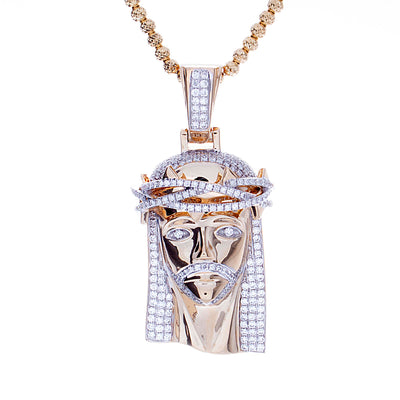 Mens Diamond Jesus Pendant - Jewelry Store in St. Thomas | Beverly's Jewelry