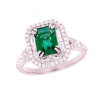 Emerald & Diamond Ring - Jewelry Store in St. Thomas | Beverly's Jewelry