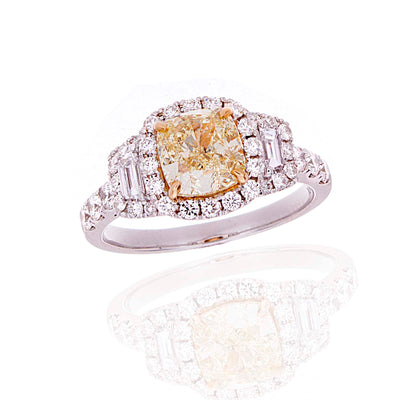 Fancy Yellow Diamond Solitaire Ring - Jewelry Store in St. Thomas | Beverly's Jewelry