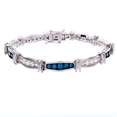 Blue Diamond Bracelet - Jewelry Store in St. Thomas | Beverly's Jewelry