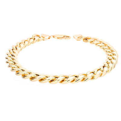 Gold Cuban Bracelet 9" 9mm - Jewelry Store in St. Thomas | Beverly's Jewelry
