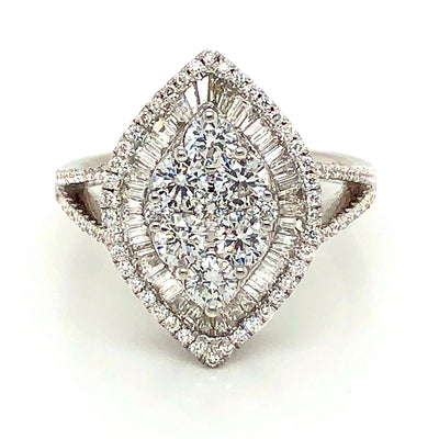 Baguette & Round Diamond Ring - Jewelry Store in St. Thomas | Beverly's Jewelry