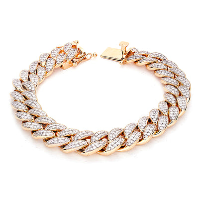 Miami Cuban Bracelet with Diamonds - Jewelry Store in St. Thomas | Beverly's Jewelry