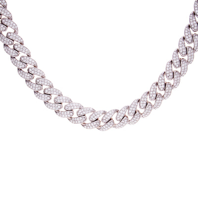 Cuban Chain 24" with Diamonds - Jewelry Store in St. Thomas | Beverly's Jewelry