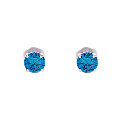 Blue Diamond Studs - Jewelry Store in St. Thomas | Beverly's Jewelry