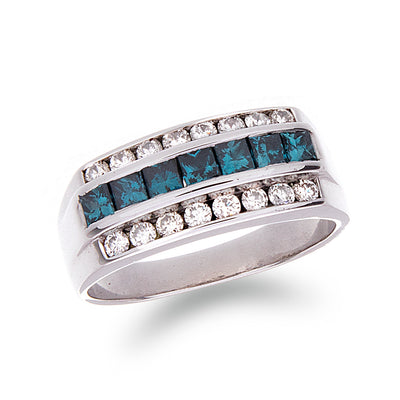 Mens Blue Diamond Ring - Jewelry Store in St. Thomas | Beverly's Jewelry