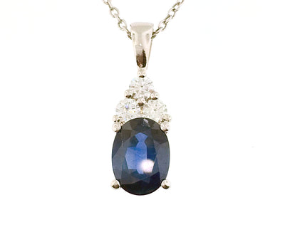 Sapphire Pendant - SJ552W SX - Jewelry Store in St. Thomas | Beverly's Jewelry