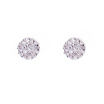 Diamond Cluster Stud Earrings - Jewelry Store in St. Thomas | Beverly's Jewelry