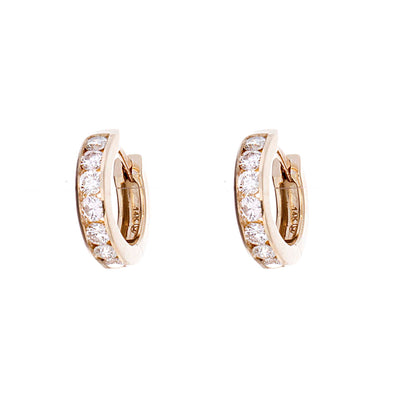 Diamond Huggie Earrings - Jewelry Store in St. Thomas | Beverly's Jewelry