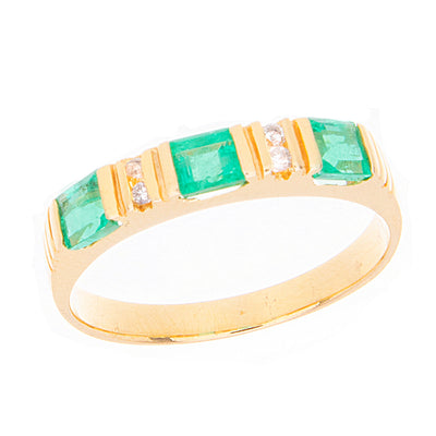 Emerald & Diamond Band - Jewelry Store in St. Thomas | Beverly's Jewelry