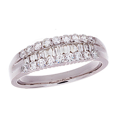 Diamond Ring with Baguette and Round Diamonds - Jewelry Store in St. Thomas | Beverly's Jewelry