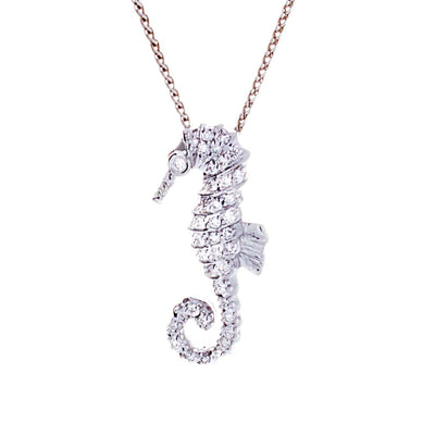 Diamond Pendant - Sealife Collection Seahorse - Jewelry Store in St. Thomas | Beverly's Jewelry