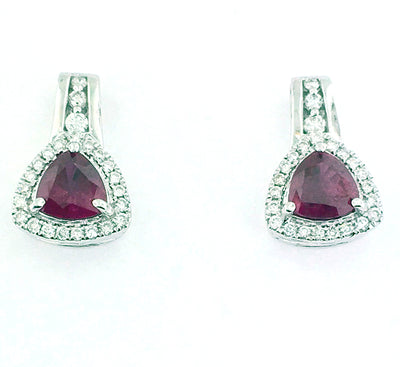 Ruby Earrings - KG300W R - Jewelry Store in St. Thomas | Beverly's Jewelry