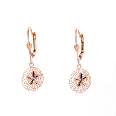 Gold Sand Dollar Earrings - Jewelry Store in St. Thomas | Beverly's Jewelry