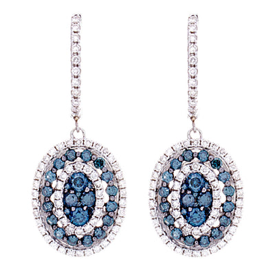Blue Diamond Earrings - Jewelry Store in St. Thomas | Beverly's Jewelry