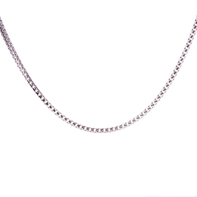 White Gold Franco Chain - Jewelry Store in St. Thomas | Beverly's Jewelry